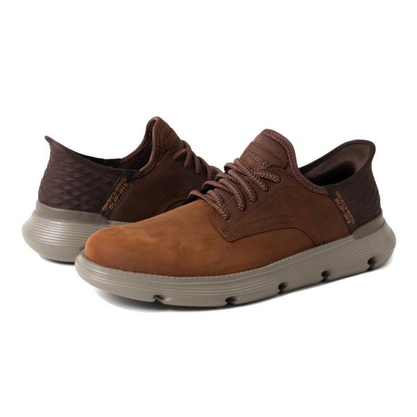 SKECHERS スケッチャーズ ガルザ カービン ビジネス シューズ GARZA - GERVIN BROWN ( スリップインズ SLIP INS 茶色 ブラウン メンズ 205046-CDB )_9