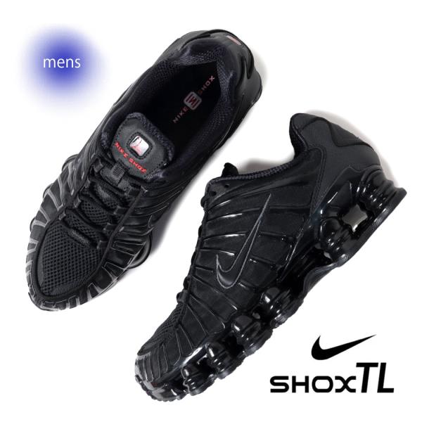 NIKE ナイキ ショックス スニーカー SHOX TL Black/llic Hematite/Max Orange/Black ( 黒 ブラック メンズ レディース AV3595-002 )