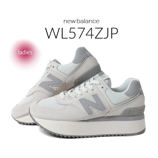 TJ　 New Balance スニーカー ホワイト/グレー 24.0 NEW BALANCE ニューバランス スニーカー WL574ZJP WHITE GREY
