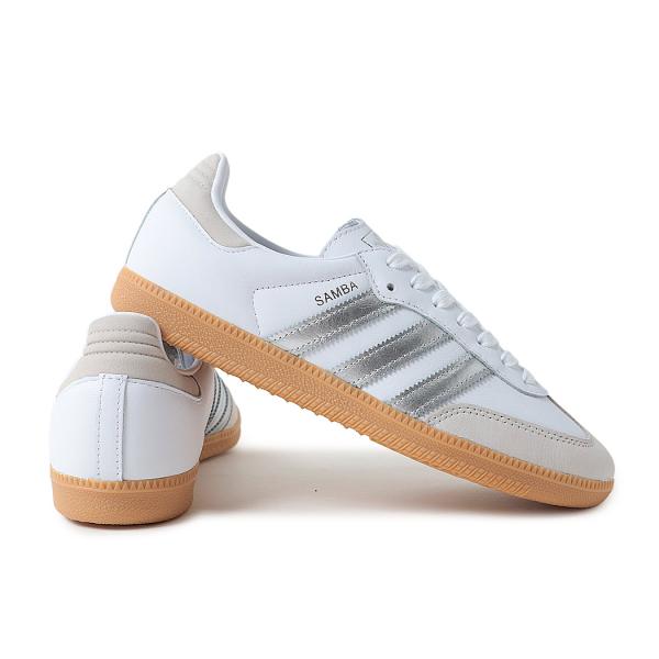 adidas アディダス サンバ OG スニーカー SAMBA OG W WHITE SILVER GUM ( 白 ホワイト シルバー レディース ウィメンズ JI2725 )