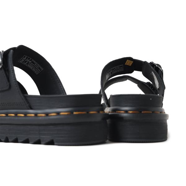 Dr.Martens ドクターマーチン マイルス バックル スライド レザー サンダル MYLES BUCKLE SLIDE SANDAL BLACK ( 厚底 黒 ブラック 31813001 )_1