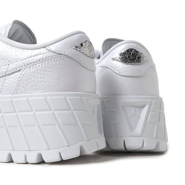 NIKE ナイキ エアジョーダン ブルックリン スニーカー WMNS AIR JORDAN 1 BROOKLYN LOW METALLIC SILVER ( 厚底 レディース ウィメンズ HF3184-100 )_1