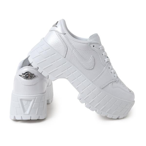 NIKE ナイキ エアジョーダン ブルックリン スニーカー WMNS AIR JORDAN 1 BROOKLYN LOW METALLIC SILVER ( 厚底 レディース ウィメンズ HF3184-100 )_6