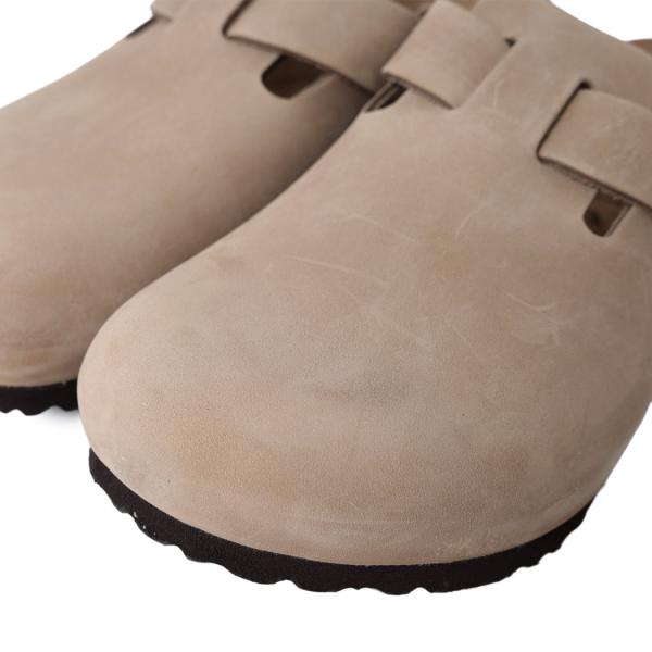 美品 BIRKENSTOCK ボストン 24.5 スエード ブラウン サンダル サンダル ビルケンシュトック BIRKENSTOCK ボストン トープ 茶
