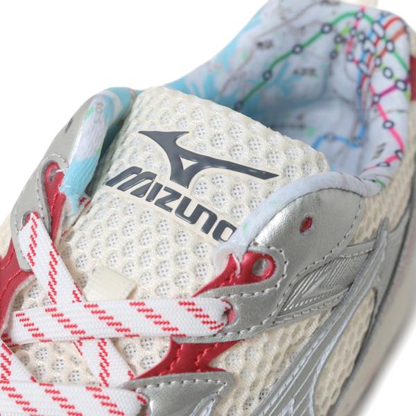 MIZUNO ミズノ MXR OSAKA PACK スニーカー OFF WHITE/SILVER/RED ( 白 ホワイト シルバー レディース ウィメンズ 大阪 D1GA250801 )_7
