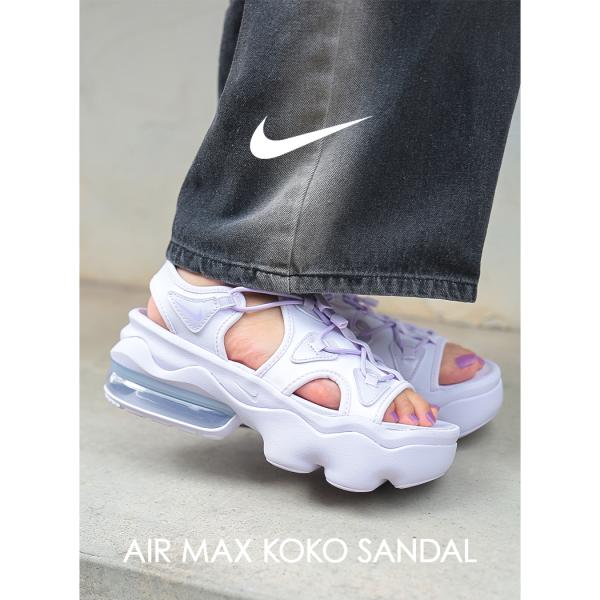 NIKE ナイキ ウィメンズ エアマックス ココ サンダル WMNS AIR MAX KOKO SANDAL BARELY GRAPE ( 厚底 紫 パープル レディース CI8798-502 )