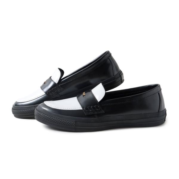 CONVERSE コンバース オールスター コイン ローファー スニーカー ALL STAR COINLOAFER BLACK/WHITE ( 黒 白 レザー 国内正規品 31315090 )