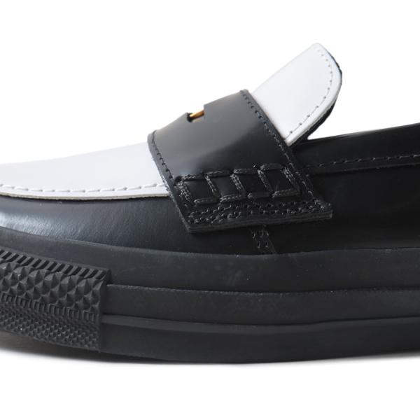 CONVERSE コンバース オールスター コイン ローファー スニーカー ALL STAR COINLOAFER BLACK/WHITE ( 黒 白 レザー 国内正規品 31315090 )
