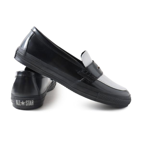 CONVERSE コンバース オールスター コイン ローファー スニーカー ALL STAR COINLOAFER BLACK/WHITE ( 黒 白 レザー 国内正規品 31315090 )
