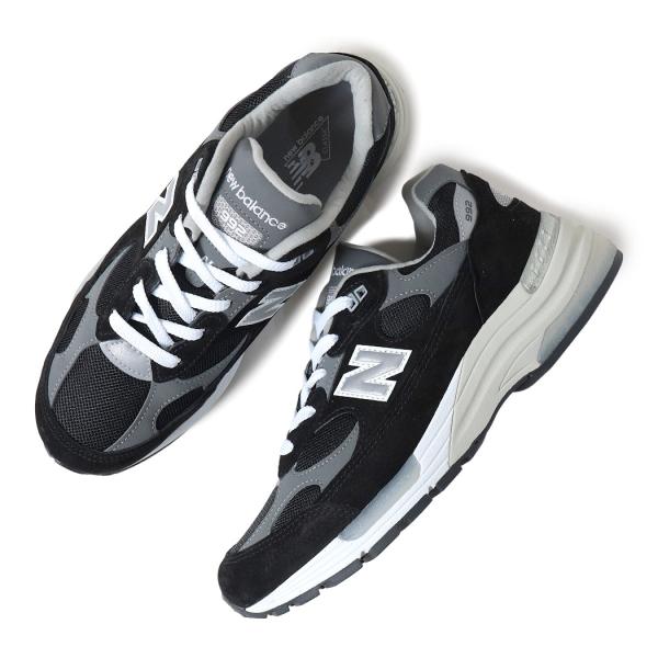 NEW BALANCE ニューバランス 992 スニーカー U992BK MADE IN USA BLACK ( 黒 ブラック グレー 993 D 米国製 アメリカ メンズ )_1