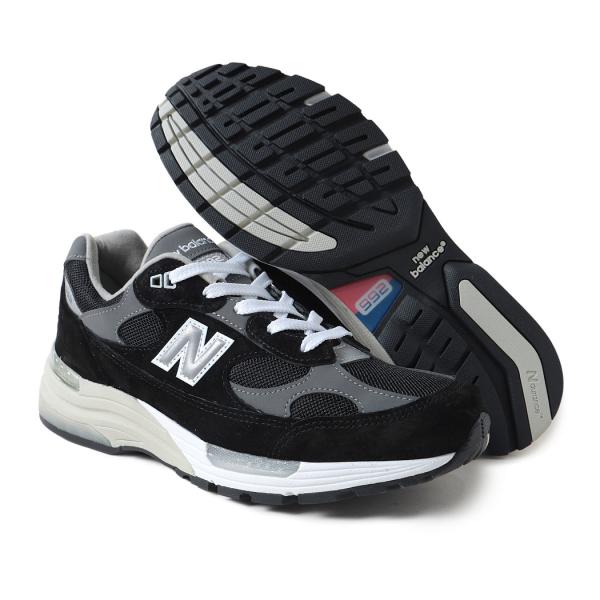 NEW BALANCE ニューバランス 992 スニーカー U992BK MADE IN USA BLACK ( 黒 ブラック グレー 993 D 米国製 アメリカ メンズ )_7