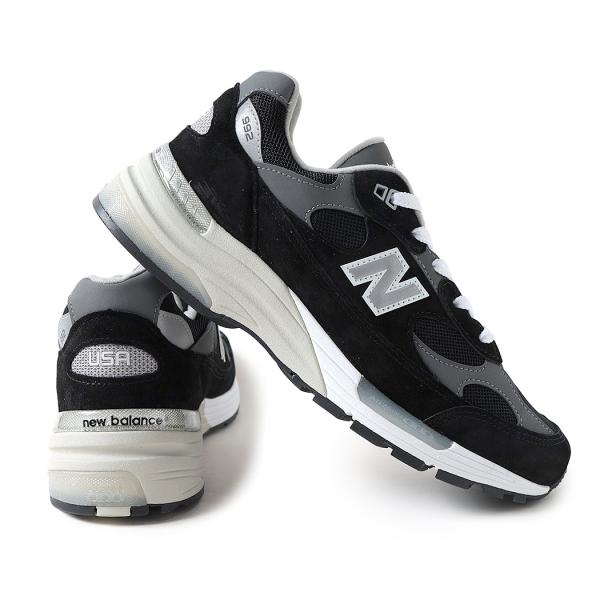 NEW BALANCE ニューバランス 992 スニーカー U992BK MADE IN USA BLACK ( 黒 ブラック グレー 993 D 米国製 アメリカ メンズ )_9