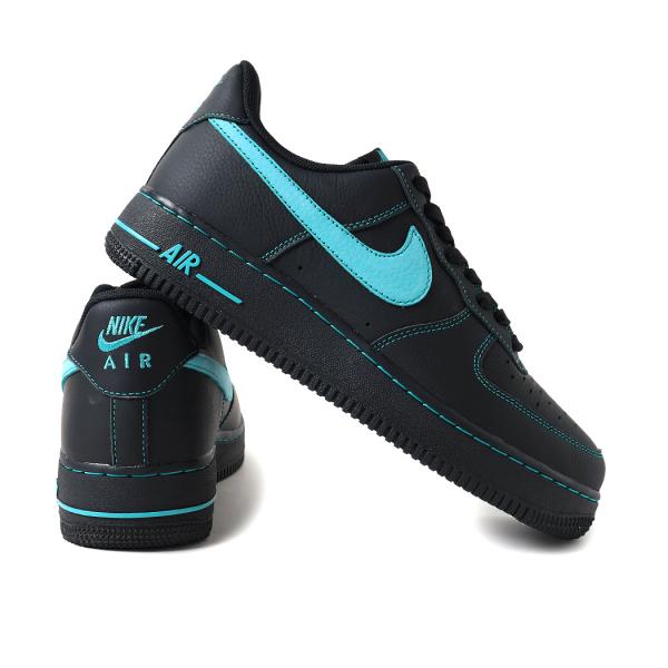 海外限定 NIKE ナイキ エアフォース アン ティファニー スニーカー AIR FORCE 1 07 LV8 Un-Tiffany ( 日本未発売 黒 ブラック メンズ HQ2037-002 )_9