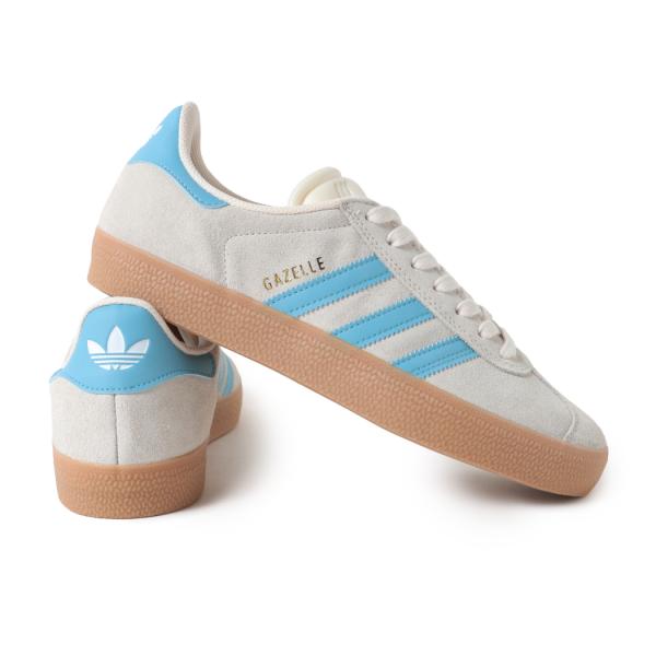 adidas アディダス ガゼル スニーカー GAZELLE ADV WONDER WHITE/PRELOVED BLUE ( ホワイト 白 ブルー 青 メンズ JP8518 )_7