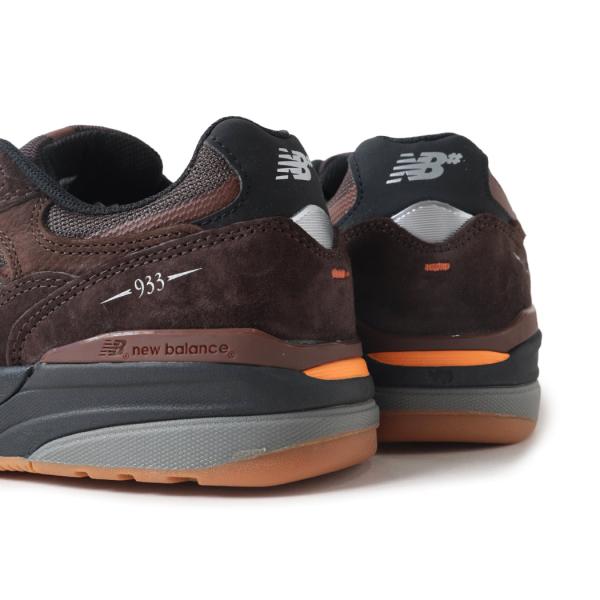 海外限定 NEW BALANCE ニューバランス 933 ヌメリック スニーカー NM933BAR BROWN ( 992 993 ブラウン 茶色 メンズ )