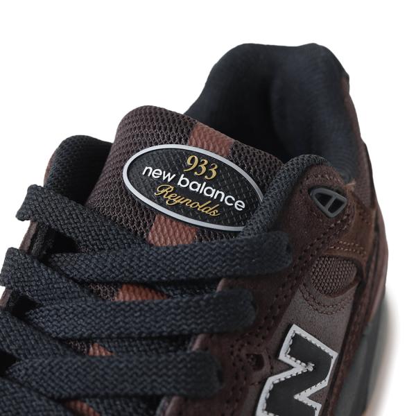 海外限定 NEW BALANCE ニューバランス 933 ヌメリック スニーカー NM933BAR BROWN ( 992 993 ブラウン 茶色 メンズ )
