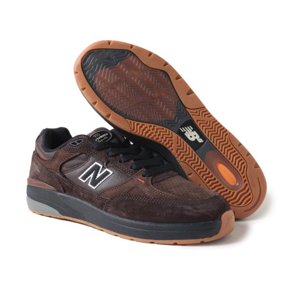 海外限定 NEW BALANCE ニューバランス 933 ヌメリック スニーカー NM933BAR BROWN ( 992 993 ブラウン 茶色 メンズ )