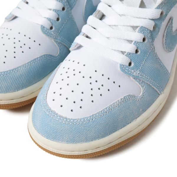 NIKE ナイキ エアジョーダン スニーカー AIR JORDAN 1 MID DENIM ( デニム ブルー 青 レディース メンズ HQ2005-100 )