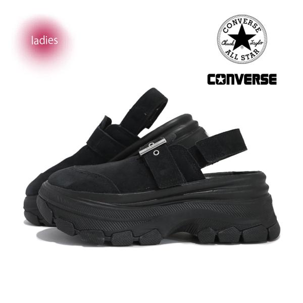 CONVERSE コンバース 厚底 サンダル オールスター トレックウエーブ クロッグ スニーカー ALL STAR TREKWAVE CLOG SANDAL BLACK ( ブラック 黒 31315941 )