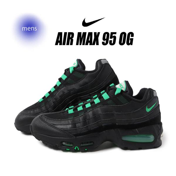 NIKE ナイキ AIR MAX 95 OG エア マックス スニーカー Big Bubble BLACK/GREEN SHOCK ( ブラック 黒 メンズ IB1667-002 )