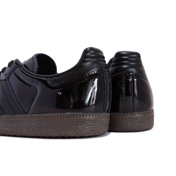 adidas アディダス サンバ SAMBA OG W ウィメンズ スニーカー BLACK/GUM ( ブラック 黒 パテント エナメル 光沢 ガムソール レディース JQ0959 )_2