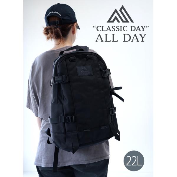 GREGORY グレゴリー リュック オールデイ デイパック 22L バッグ ALL DAY V2.1 CORDURA BALLISTIC BLACK ( 黒 1313650440BLACK )