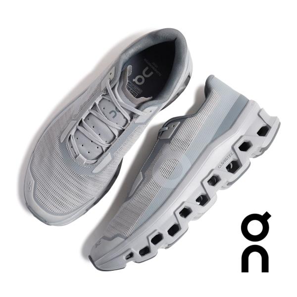 On オン クラウド モンスター ボイド スニーカー CLOUDMONSTER VOID ALLOY/GLACIER グレー メンズ レディース 厚底 ランニングシューズ 3MF10671014