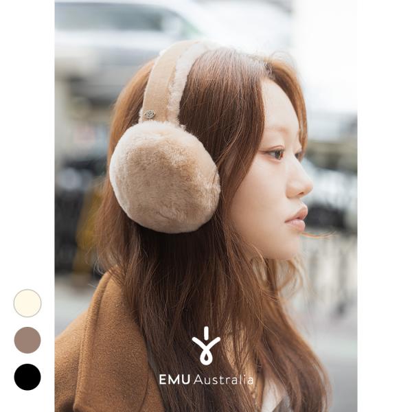 EMU Australia エミュー 耳あて 防寒具 オーストラリア シープスキン イヤーマフ アクセサリー Angahook Earmuff ムートン プレゼント ギフト レディース W9403