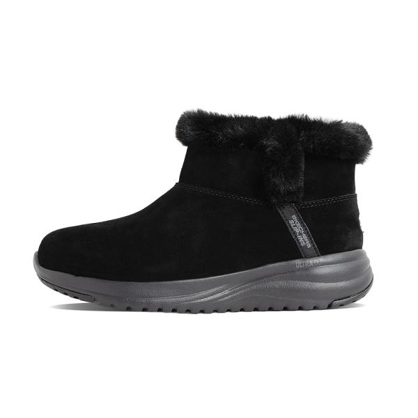 SKECHERS スケッチャーズ ムートン ブーツ オンザゴー ステラ ON-THE-GO STELLAR BOOTS BLACK 黒 レディース 防水 ハンズフリー 菜々緒着用 144740BBK_1