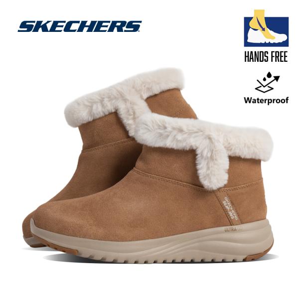 SKECHERS スケッチャーズ ムートン ブーツ オンザゴー ステラ ON-THE-GO STELLAR BOOTS CHESTNUT レディース 防水 ハンズフリー 菜々緒着用 144740CSNT