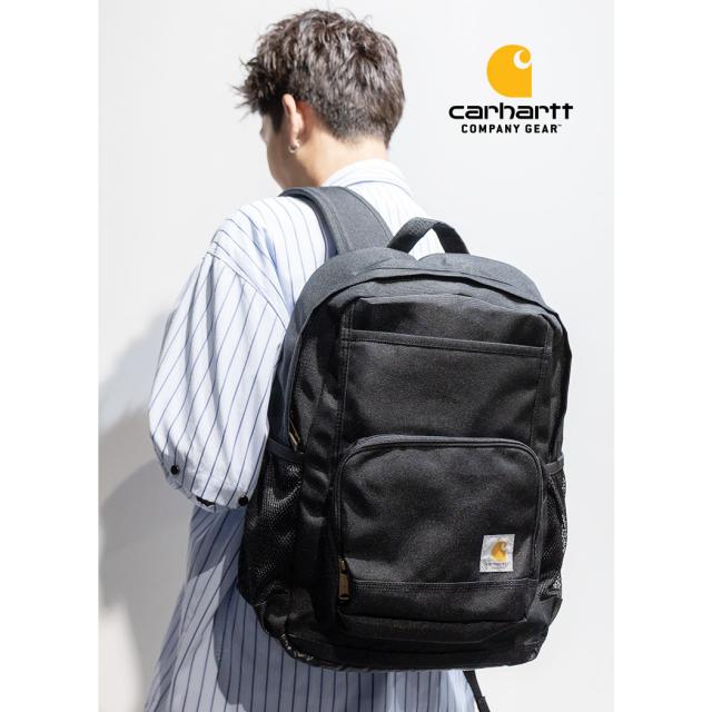 CARHARTT カーハート リュック バックパック バッグ 23L LAPTOP BACK PACK BLACK ( ブラック 黒 鞄 PC収納 通勤 通学 アウトドア 旅行 CB0275BLK )