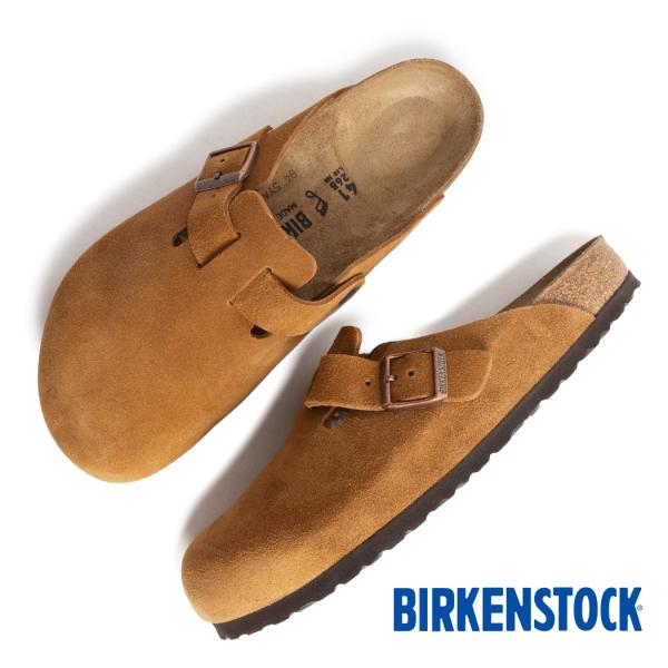 BIRKENSTOCK ビルケンシュトック ボストン ミュール サンダル レギュラーフィット BOSTON MINK ( ブラウン 茶色 スエード メンズ レザーサンダル 1027110 )