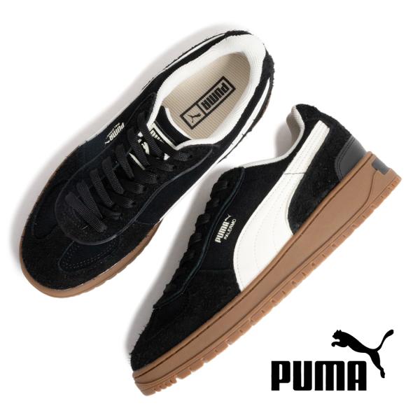 PUMA プーマ パレルモ アルピノ 厚底 スニーカー PALERMO ALPINO SD BLACK/GUM ( ブラック 黒 ガムソール レディース ウィメンズ 402913-02 )