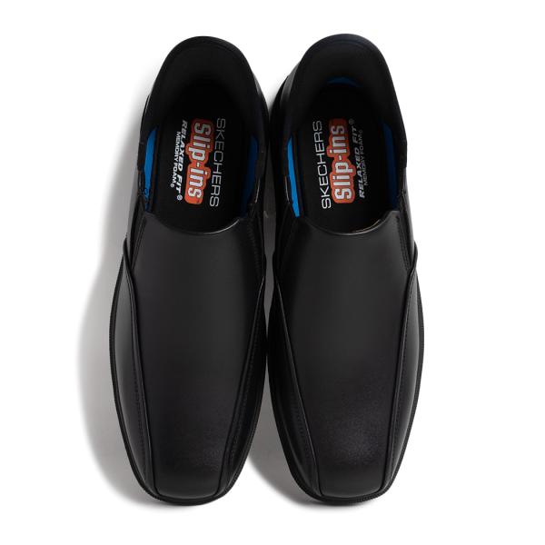SKECHERS スケッチャーズ 革靴 ビジネスシューズ キャスウェル フラントーネ スニーカー Slip-ins CASWELL BLACK ( 黒 スリップインズシリーズ 205169BLK )_4