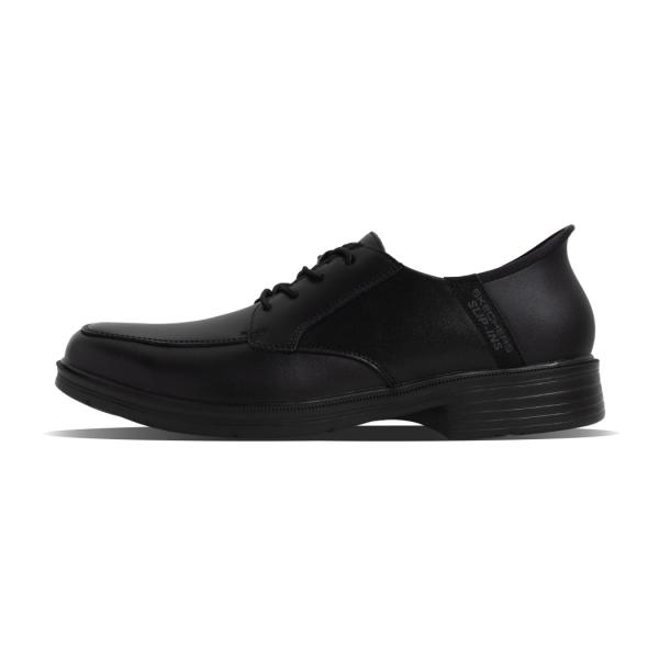 SKECHERS スケッチャーズ 革靴 ビジネスシューズ キャスウェル アルフィー スニーカー Slip-ins CASWELL BLACK ブラック 黒 スリップインズシリーズ 205220BLK_1