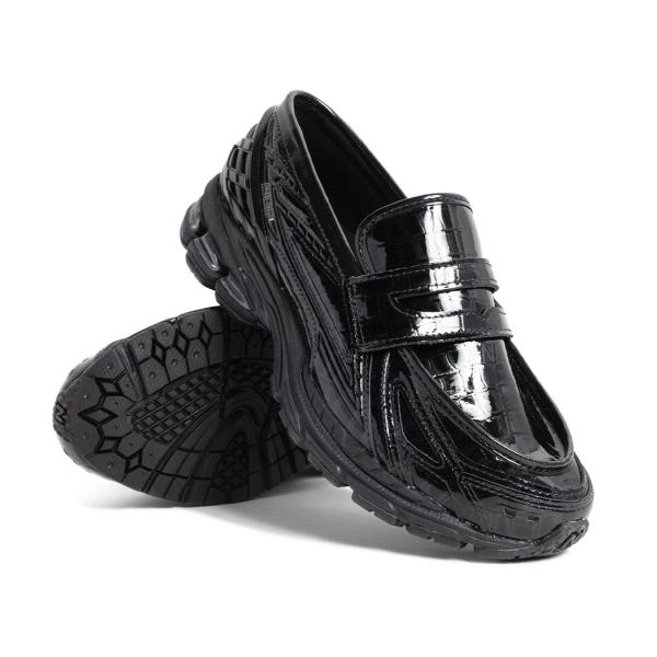 NEW BALANCE ニューバランス 1906 ローファー クロコ スニーカー U1906LCR BLACK CROC ( ブラック 黒 ワニ革 クロコダイル メンズ 2002 パテント )_5