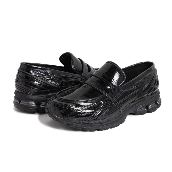 NEW BALANCE ニューバランス 1906 ローファー クロコ スニーカー U1906LCR BLACK CROC ( ブラック 黒 ワニ革 クロコダイル メンズ 2002 パテント )_6
