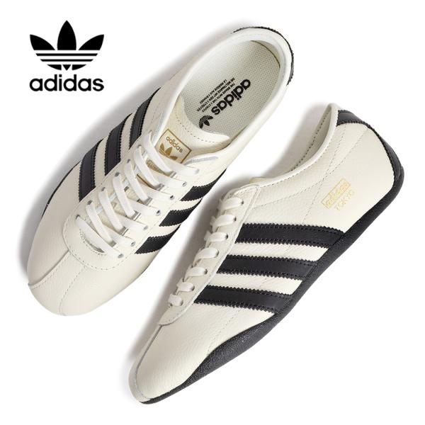 adidas アディダス TOKYO W トーキョー 薄底 スニーカー OFF WHITE/CORE BLACK 東京 オフホワイト 白 レディース レザースニーカー シティシリーズ JQ0597