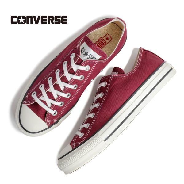 CONVERSE コンバース キャンバス オールスター Ｊ CANVAS ALL STAR J OX スニーカー BURGUNDY ( バーガンディ JAPAN 日本製 メンズ 31316720 )