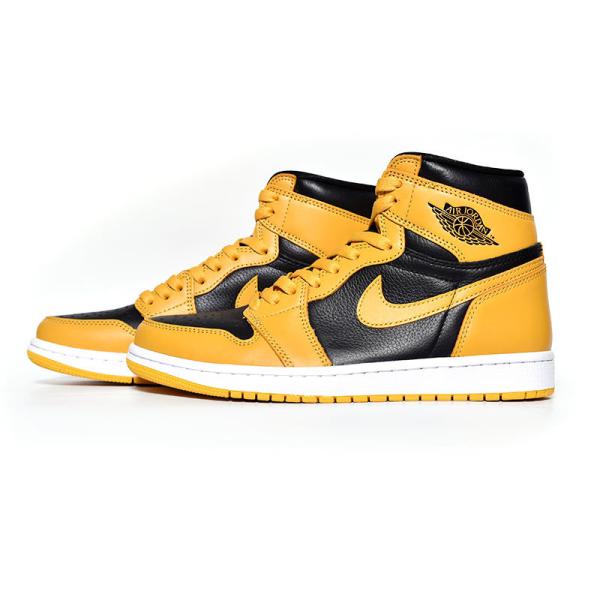 NIKE AIR JORDAN 1 HIGH OG POLLEN ナイキ エア ジョーダン 1 ハイ スニーカー ( ポラン 黒 ブラック 黄色 イエロー メンズ 555088-701 )_1