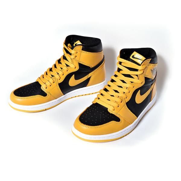NIKE AIR JORDAN 1 HIGH OG POLLEN ナイキ エア ジョーダン 1 ハイ スニーカー ( ポラン 黒 ブラック 黄色 イエロー メンズ 555088-701 )_2