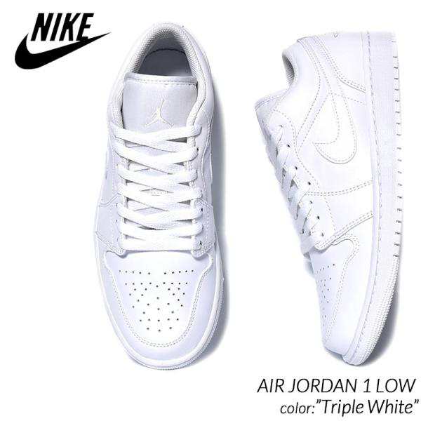 NIKE AIR JORDAN 1 LOW "Triple White" ナイキン ジョーダン 1 ロー スニーカー ( 白 ホワイト トリプルホワイト メンズ 553558-136 )の通販は