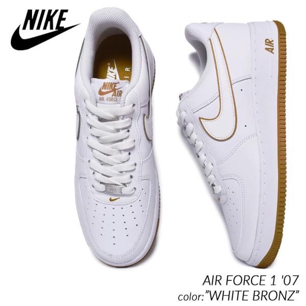 NIKE AIR FORCE 1 07 WHITE BRONZ ナイキ エアフォース スニーカー ( 白 ホワイト 茶色 ブラウン beige ベージュ メンズ レディース ウィメンズ DV0788-104 )