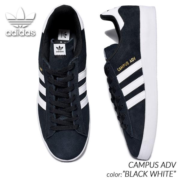 adidas SB CAMPUS ADV BLACK WHITE アディダス キャンパス スニーカー ( 黒 ブラック 白 ホワイト スケート SKATE メンズ B22716 )の通販は