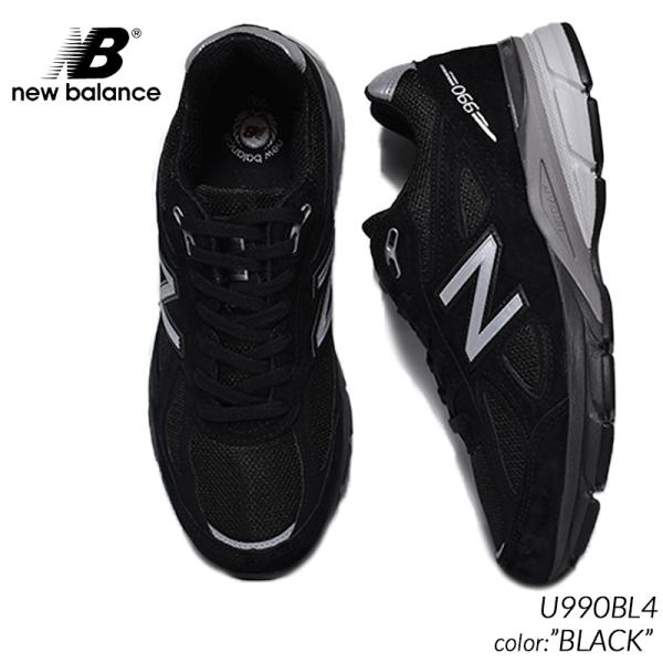 NEW BALANCE made in USA U990BL4 BLACK ニューバランス スニーカー