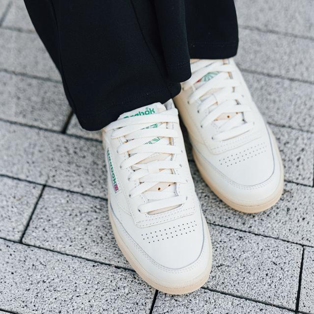 REEBOK CLUB C 85 VINTAGE TOP-CHALK リーボック クラブシー ヴィンテージ レザー スニーカー ( 白 ホワイト 国内正規品 メンズ 100000317 )