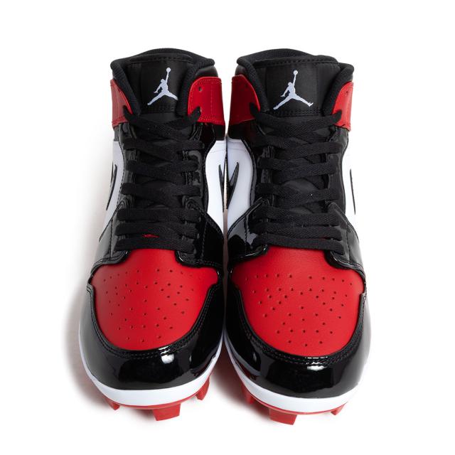 海外限定 NIKE ナイキ エア ジョーダン 1 レトロ AIR JORDAN 1 RETRO MCS 野球 スパイク スニーカー WHITE/FIRE RED/BLACK AV5354-600