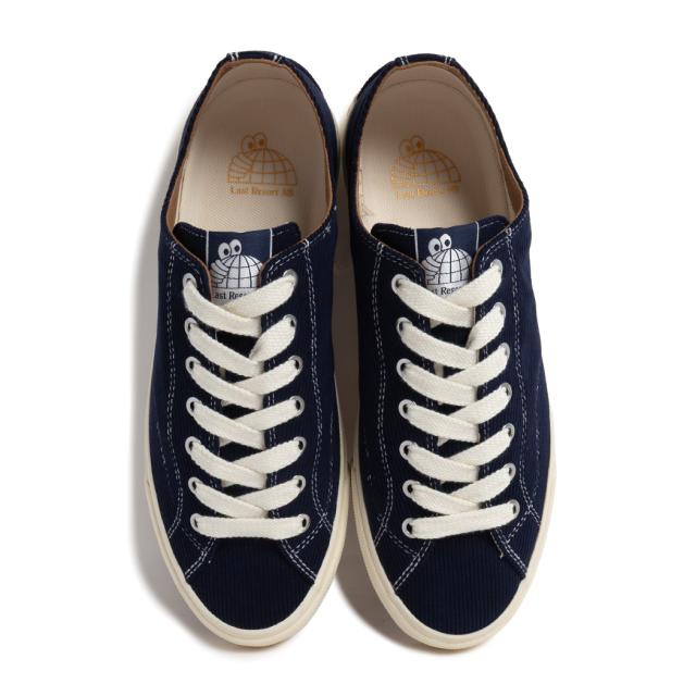 LAST RESORT AB ラストリゾート VM003 ロー コーデュロイ スニーカー LO CORD DARK NAVY/WHITE ( ネイビー 青 スケートシューズ VM003DNW ) LAST RESORT AB ラストリゾート VM003 ロー コーデュロイ スニーカー
