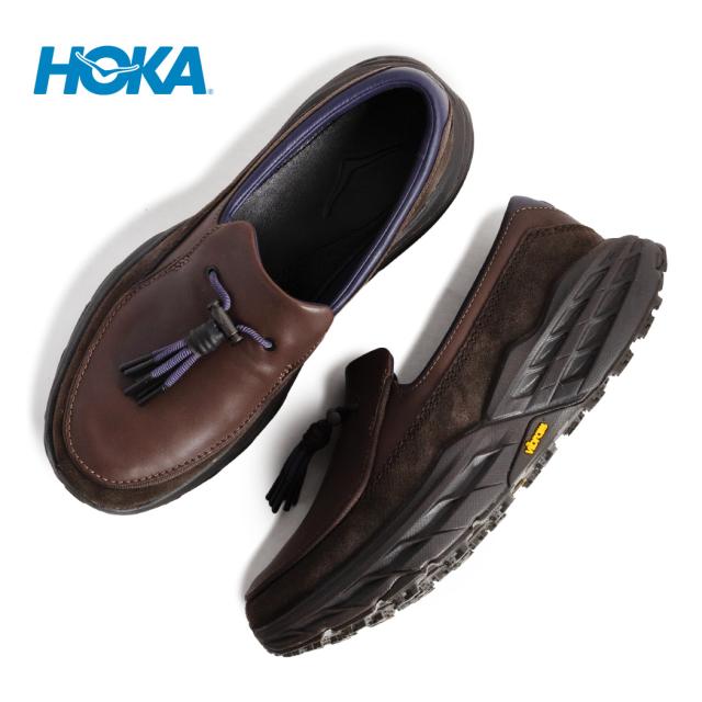 HOKA ONE ONE ホカオネオネ SPEED LOAFER スピードローファー スニーカー WALNUT CAST IRON ( ブラウン 茶色 メンズ 1162170WNTC )