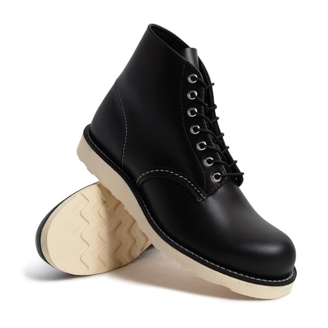 RED WING レッドウィング 6インチ クラシックラウンド ブーツ 6-INCH CLASSIC ROUND BLACK ( ブラック 黒 レザーブーツ アメカジ 本革 メンズ 8165 )_5